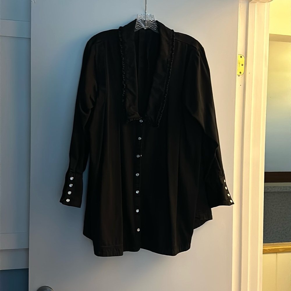 Free Peoplee black denim mini dress size sp